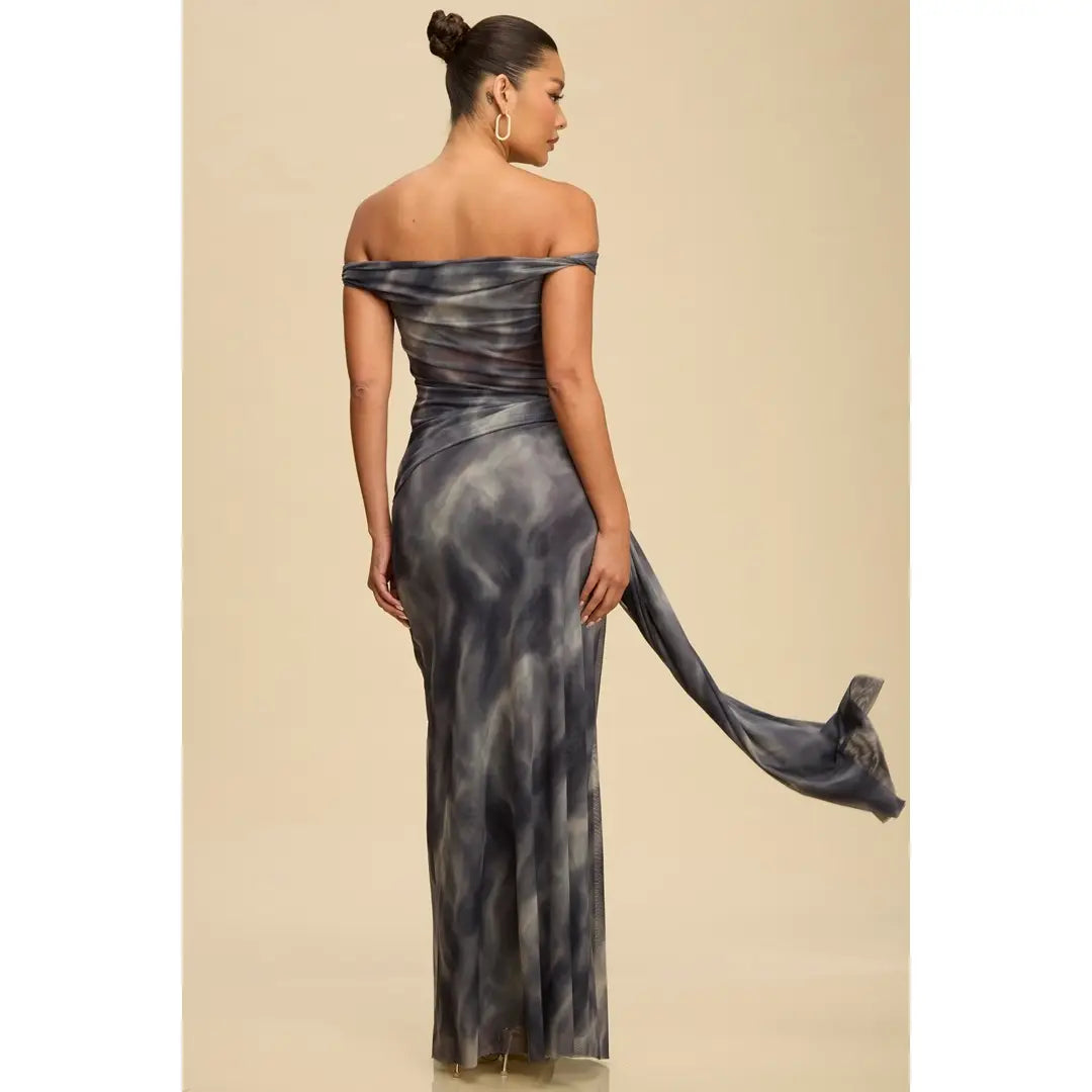 Desert Mesh Drape Dress