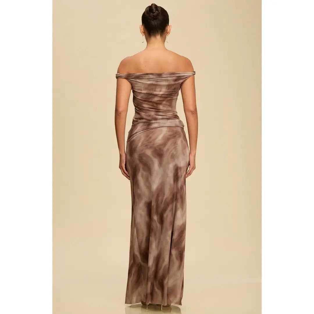 Desert Mesh Drape Dress
