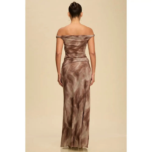 Desert Mesh Drape Dress