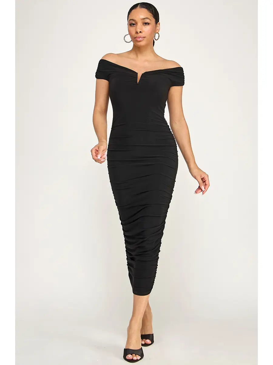 Vestido Midi Bege True Form