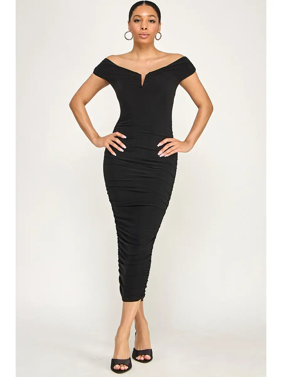 Vestido Midi Bege True Form